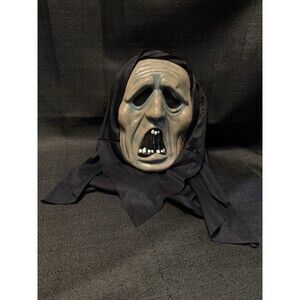 Vintage 90s Fun World Fearsome Faces Scream Mask Ghoul Ghost Man Item #9217